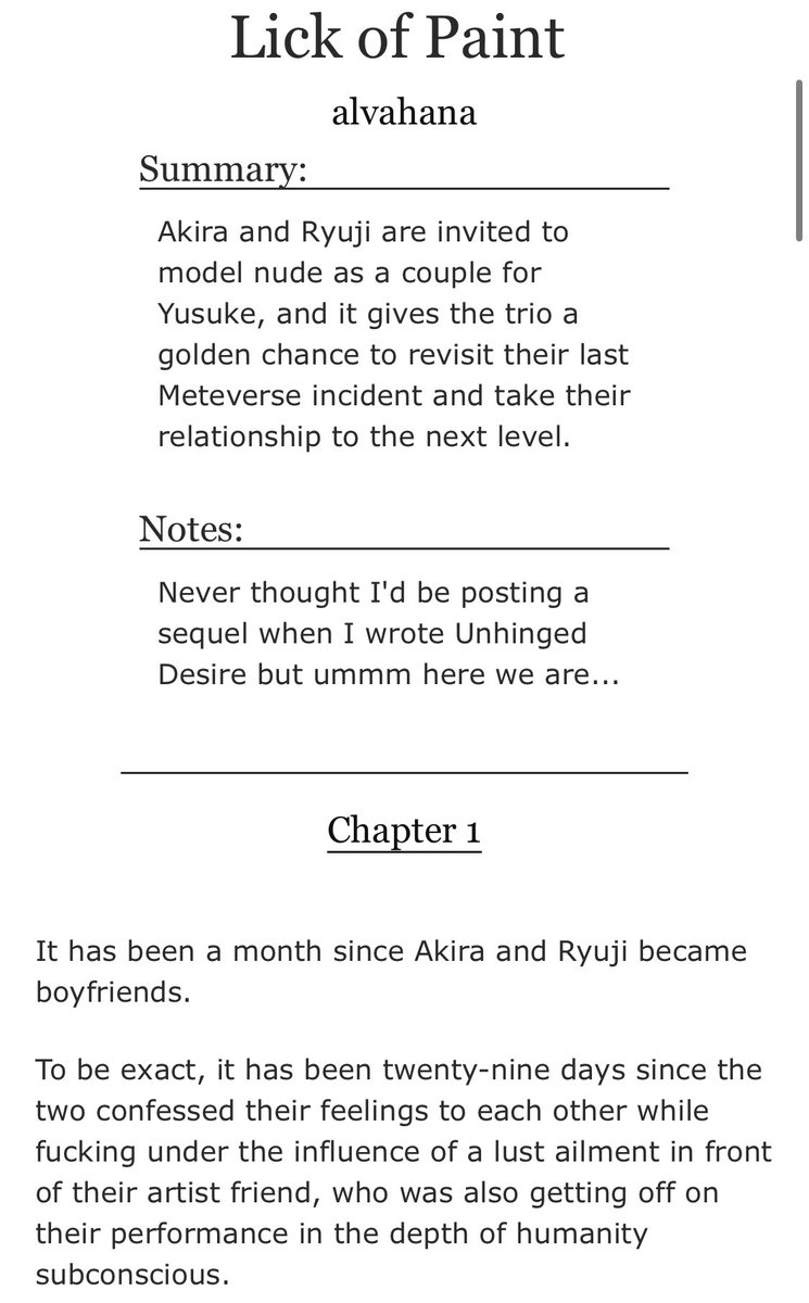 hanashiipu's tweet photo. My entry for #BottomJokerSunAndSweat which is also a sequel to my Pegoryu &amp; Kitashu story—Unhinged Desire!❤️
@BottomJoker

https://t.co/euszjrqkC4 https://t.co/GHGNzW51bf