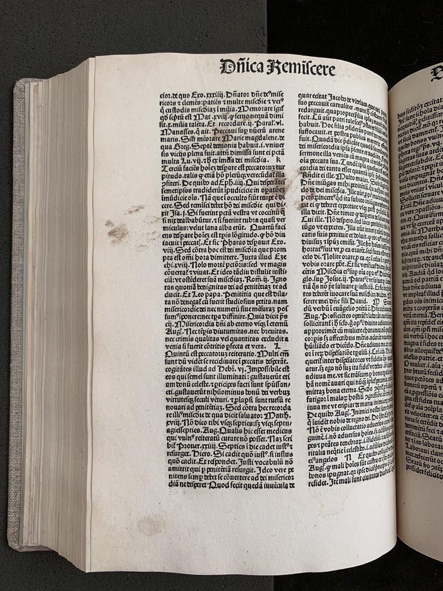 Martyna Osuch (@osuch_martyna) on Twitter photo Today I found my first pawprints in #incunabula 🐈😻 
Sermones Thesauri novi de tempore. Strassburg, 1497.
Metropolitan Seminary Library in Warsaw.
#earlymodern #twitterstorians Today I found my first pawprints in #incunabula 🐈😻 
Sermones Thesauri novi de tempore. Strassburg, 1497.
Metropolitan Seminary Library in Warsaw.
#earlymodern #twitterstorians
