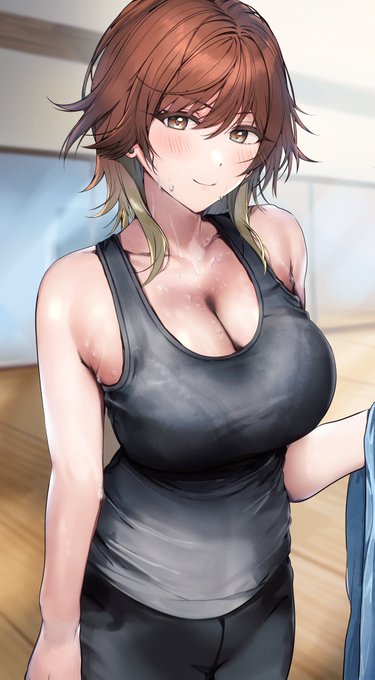 トレーニング後の緋田美琴 