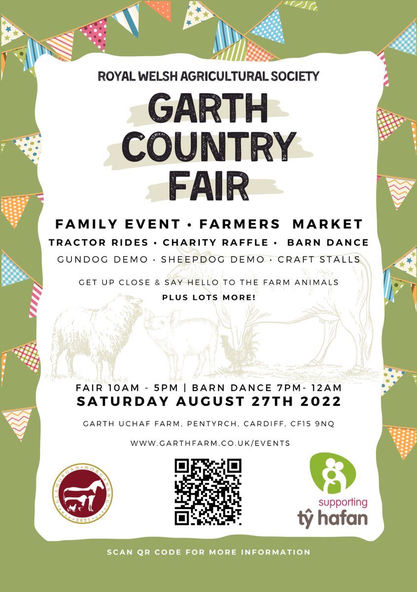 Weather looking good for a great day out at the Garth Country Fair tomorrow.
