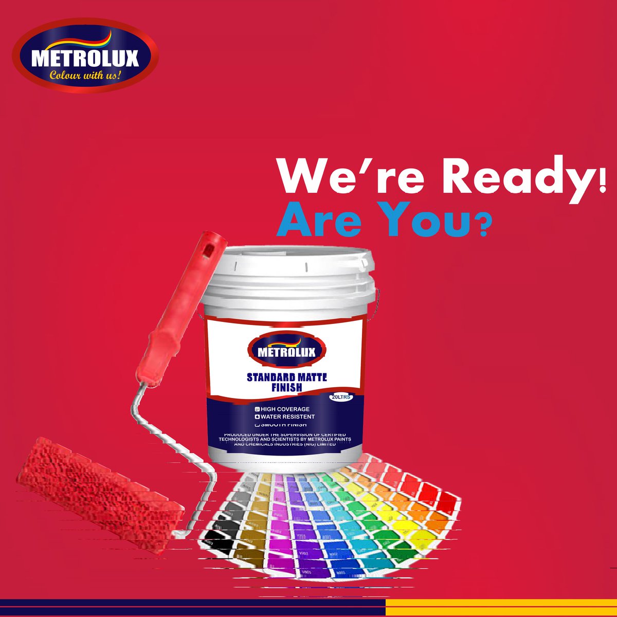 Metroluxpaint's tweet photo. A premium matte finish provides high coverage regardless of colour choice due to its high pigment levels.

The effect is a beautiful and luxurious blend, smooth finish and an overall 'arrival' feel😍!

Bring the matte move on.

#Colourwithus 
#Unbeatablepaintproducts https://t.co/tmdemeTYIw