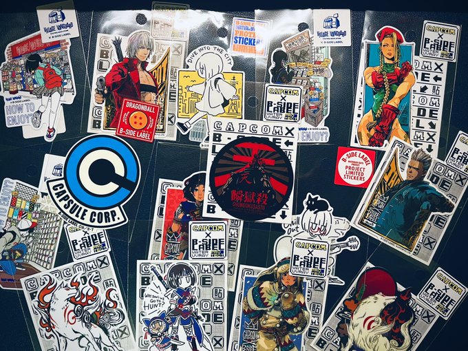 B-SIDE LABEL のステッカーをめちゃくちゃくちゃくちゃ買ったけど良き 