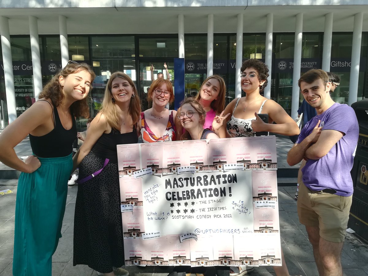 You only have until Sunday to join our masturbation celebration! Don't miss "the funniest show at [Summerhall] if not the Fringe" (The reviews hub). ⭐⭐⭐⭐ Across the board! Best start to your Friday night fun! <a href="/edfringe/">Edinburgh Festival Fringe</a> <a href="/Summerhallery/">Summerhall</a> <a href="/uptwofingers/">TWO FINGERS UP</a> @Skelpie_Limmer