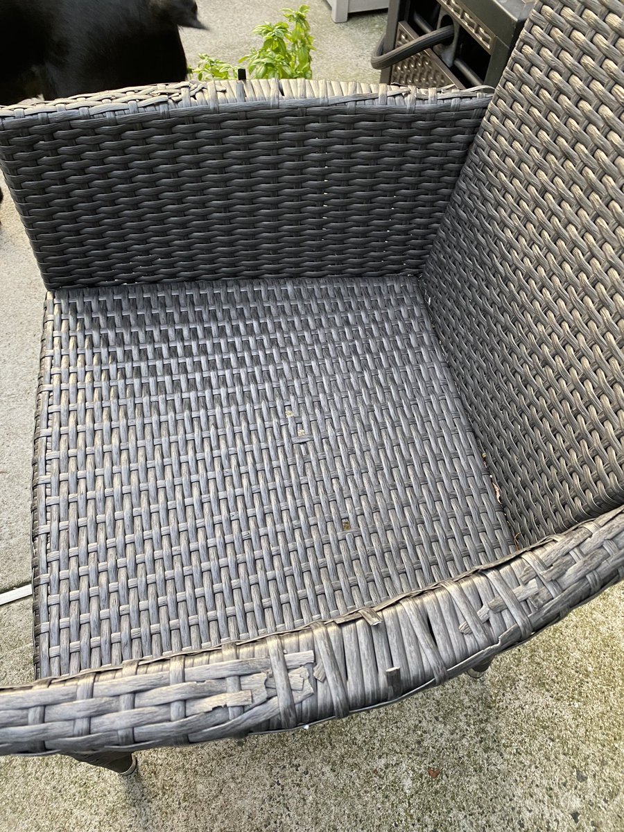 Buffy82198's tweet photo. When you call it “outdoor” furniture please mean it! Many people have the same issues check your reviews and do the right thing ! @CKnightBrands @Overstock https://t.co/aMIybbvwgX