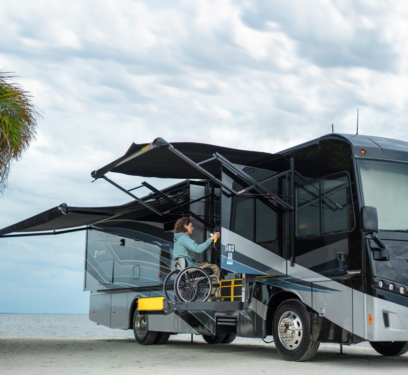 Are you looking for an RV that is wheelchair accessible and full of convenient features, such as an expanded hallway and toilet area, platform lift, and wall-mount and key-fob remote controls? Check out our Accessibility Enhanced line at <a href="/PleasurelandRV/">Pleasureland RV</a>.
pleasurelandrv.com