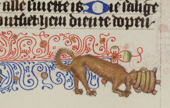 TrinCollLibCam's tweet photo. And finally, as a bonus, this poor pooch with his head stuck in a pot provides a moment of humour in MS B.1.46: https://t.co/dY71koN1OH #WrenDigitalLibrary https://t.co/W0JB2s2waf