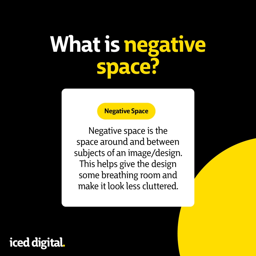 iced_digital's tweet image. Negative space is very important when it comes to designing. It helps to keep your design uncluttered and busy.
Try adding a bit of extra space around your design and you will see the difference!
#negativespacedesign #designtipsandtricks #designspace #designfacts #iceddigital