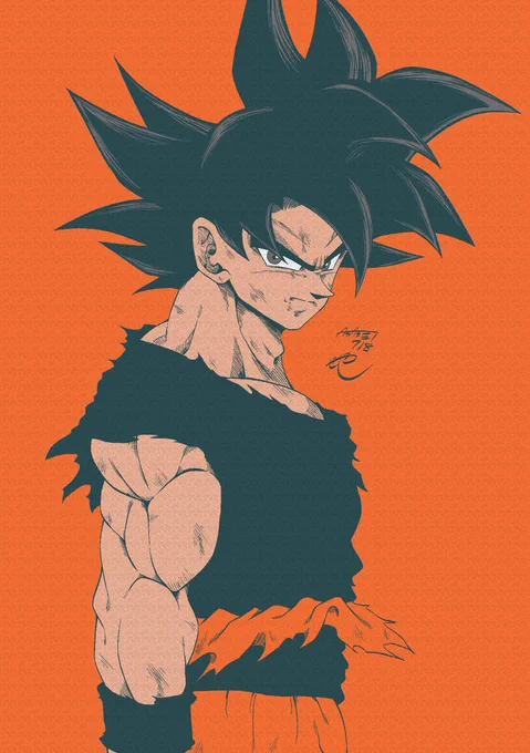 孫悟空 身勝手の極意 兆し#ドラゴンボール #イラスト 