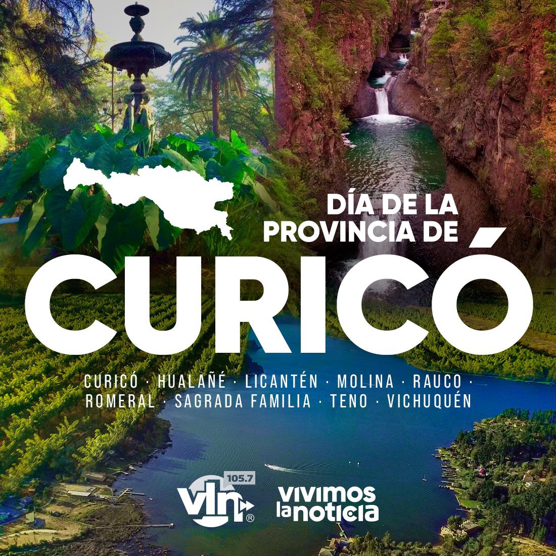 vlnradio's tweet image. 🏔[#UndíacomohoyVLN] El 26 de agosto de 1865, hace 157 años. es fundada la provincia de Curicó. 
Saludamos en su día a las nueve comunas que componen este hermoso territorio ubicado en la región del Maule.
