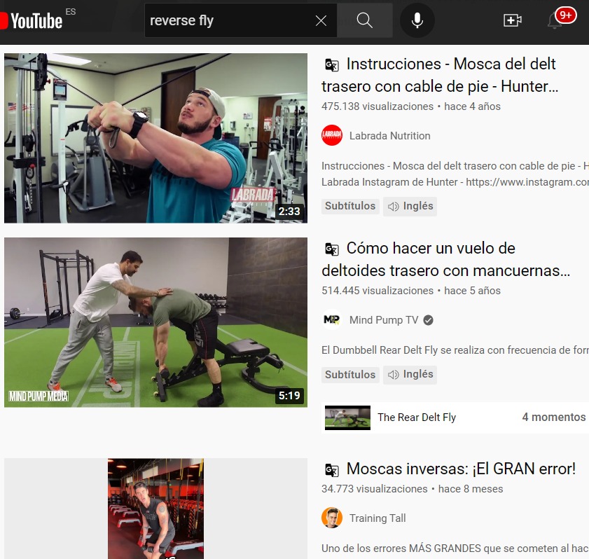 Buscando vídeos de elevaciones posteriores (reverse fly en inglés) me encuentro esto. ¿Quién más se anima a hacer unas moscas inversas o un vuelo de deltoides trasero? 💪🍑