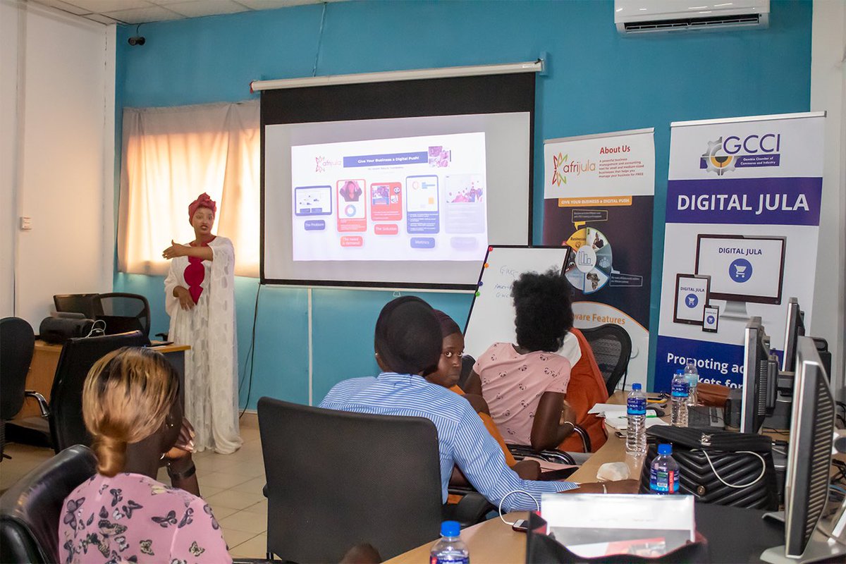GamChamber's tweet photo. At GCCI, our members benefit from series of tailored trainings that seek to innovate, improve and boost the overall quality of production and service delivery.

Become a member today and benefit from our various capacity building trainings. 

#GCCI #Gambia #VoiceofBusiness https://t.co/dKAPxtzCoh