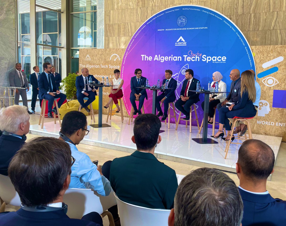 RiouxRemy's tweet image. Une belle matinée avec l’écosystème #Startup en Algérie 🇩🇿 lors de la visite du Pdt @EmmanuelMacron. Avec @Xavier75 @RodolpheSaade @BrunoBonnellOff @NicolasDufourcq @antoine_petit_ @SamirAbdelkrim pour présenter notre action 🇫🇷 dt celle de @AFD_France @Proparco &amp;amp; @DigitalAfrica__