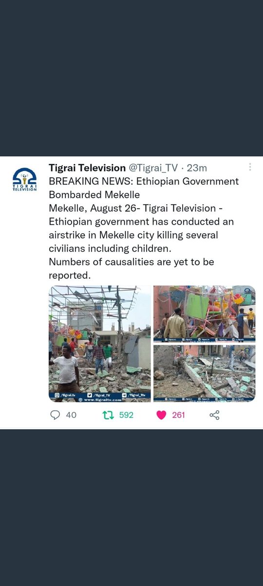 @AbiyAhmedAli applied, @DanielKibet_ speech
'It is very easy to finish the war on Tigray in 2 days by dropping 10 bomb on every city/town in Tigray'

#MekelleUnderAttack 
The intl community again looking 🔕 the devastated #TigrayGenocide.
We demand #NoFlyZone4Tigray
@POTUS @UN