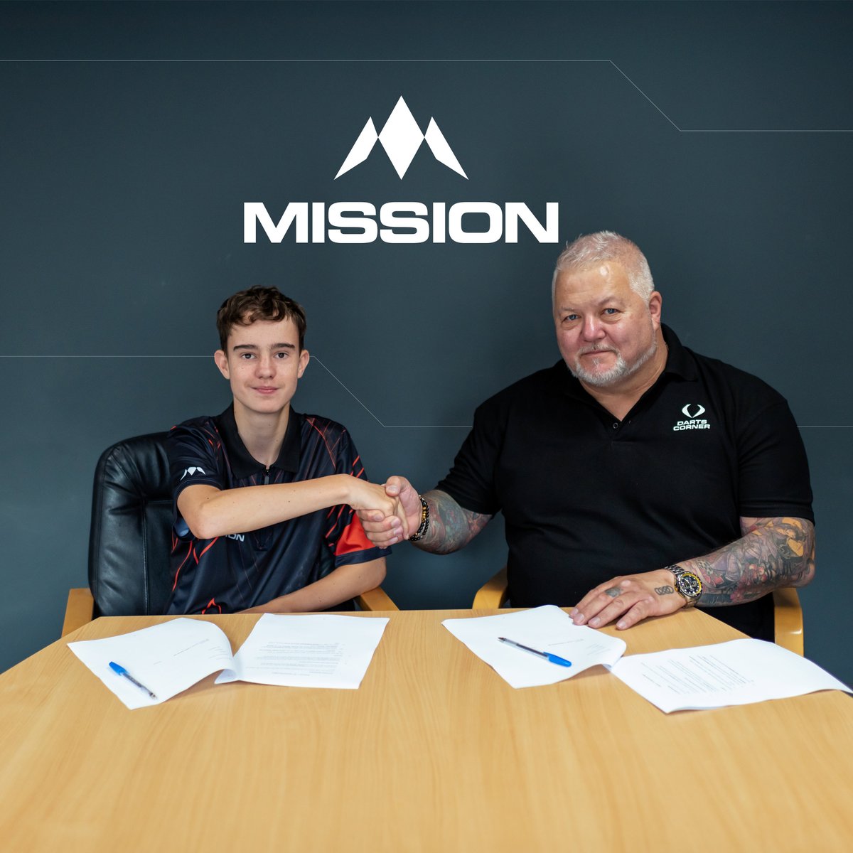 MissionDarts's tweet photo. NEW SIGNING: Daniel Stephenson, 14, who has qualified for the 2022 JDC World Championships. Daniel “It’s been a brilliant few years, but signing for Mission is the best yet! I can’t wait to meet all the rest of #TeamMission!” #ForTheWin #DartsNews More: https://t.co/KQfpvZV6c9 https://t.co/W63ICPfafg