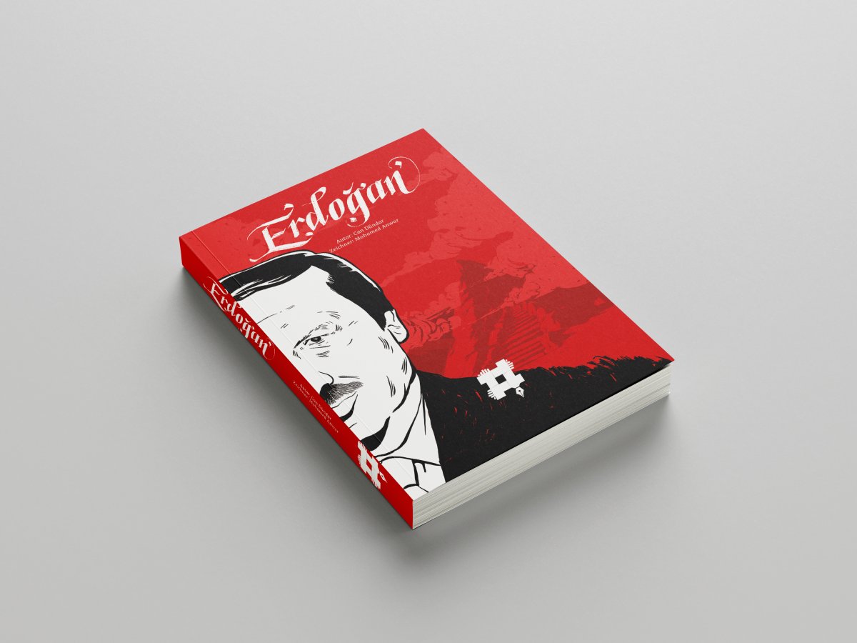 correctiv_org's tweet photo. Ergreift die Gelegenheit und lasst euch eure gezeichnete Erdoğan-Biografie vom Autor @candundaradasi und Künstler Anwar signieren. Kommt vorbei, um 16:15 Uhr im C1-Zelt. 🖋️ #campfire22 https://t.co/Fv45pG4BB7