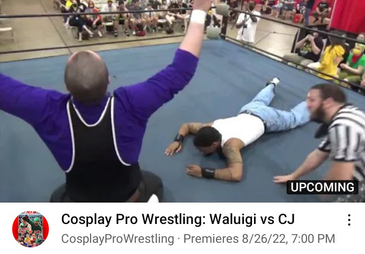 Who's up for a Friday night fight? 🥊

Waluigi vs CJ premiers tonight live at 7pm on youtube!

Video link: youtu.be/ssxNG5b551Y

#cosplayprowrestling #cosplaywrestling #cosplay #prowrestling #waluigi #cj #gta #gtaonline #gtasanandreas #toomanygames #videogames #youtube
