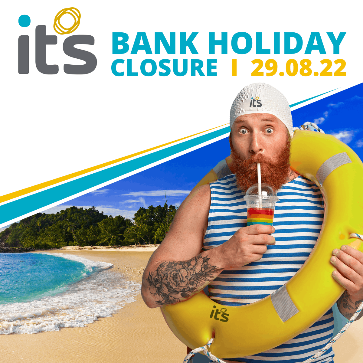 𝗛𝗮𝗽𝗽𝘆 𝗕𝗮𝗻𝗸 𝗛𝗼𝗹𝗶𝗱𝗮𝘆 𝘄𝗲𝗲𝗸𝗲𝗻𝗱 𝗮𝗹𝗹
We'll be closed Monday 29th August

We'd love to say enjoy the sunshine but we wouldn't want to jinx it. 

Opening Again on
𝗧𝘂𝗲𝘀𝗱𝗮𝘆 𝟯𝟬𝘁𝗵 𝗔𝘂𝗴𝘂𝘀𝘁 𝗮𝘁 𝟴:𝟯𝟬𝗮𝗺

#IndustryTrainingServices #ITS #BANKHOLIDAY