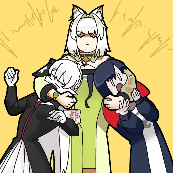 クロージャとワルファリンを叱るケルシー#アークナイツ 