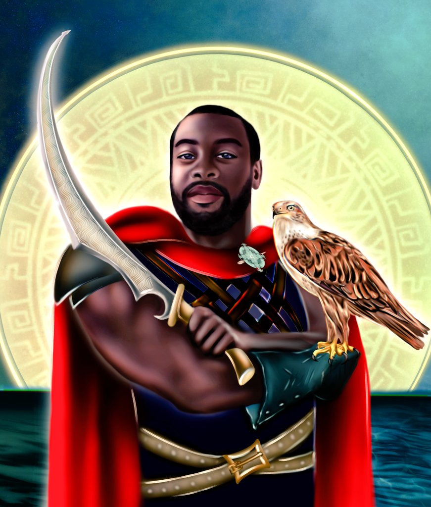 fasoleviy_gnom's tweet photo. GM, #NFTCommunity! ❤

I present my work for the @King_PRomulus contest.

The Conqueror ⚔️

King Romulus in the image of the conqueror of new lands. The keen eye of his faithful falcon eagerly looks out for prey.
#KingRomulusContest #KingPRomulus #warmprod #nfts

@opensea link ⬇️ https://t.co/NEiOKuHzYQ