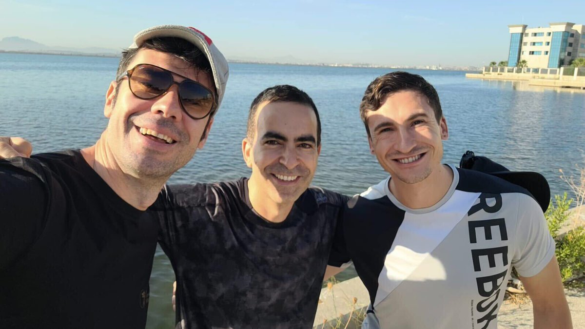 RyanEloff's tweet image. Intense run this morning with @kbeguir  and @NicoLopezCarran along the beautiful Lake of Tunis 🏃 Best way to start the last day of @DeepIndaba #DLIndaba2022