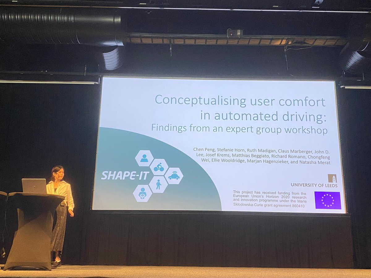 ChenPeng95's tweet photo. First in-person #conference #ICTTP
One presentation of my own, and one on behalf of @Foroogh_Javadi
I enjoyed listening so many interesting and diverse research of traffic psychology 🤩
Also learned new methodologies! https://t.co/af230joH0p