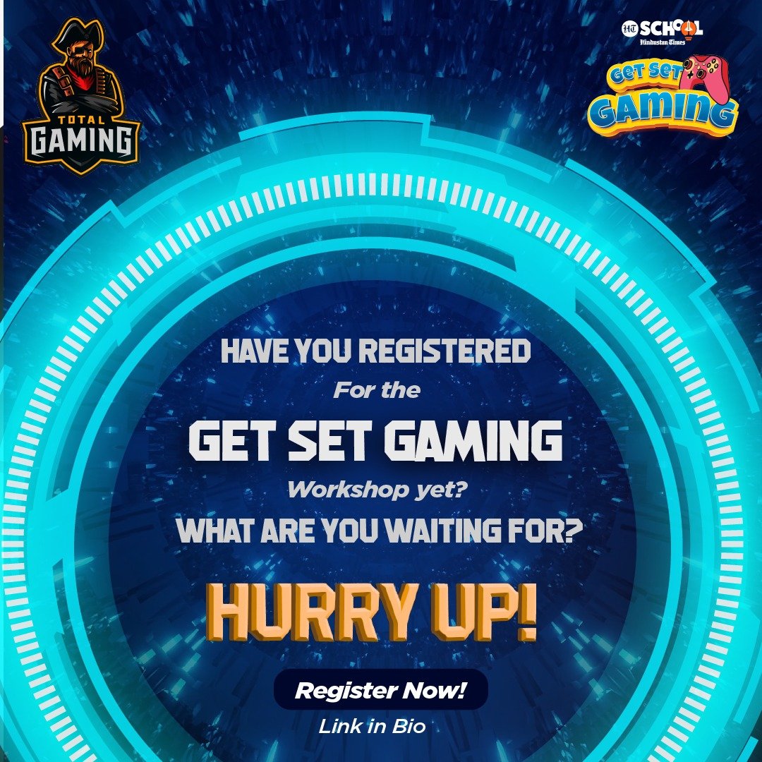 htschooltweets's tweet photo. There's no time to lose.
Tap the link in bio and register for the webinar now!
#GetSetGaming #freefire #freefireindia #freefiremobile #totalgaming #indiangamers #onlinegaming #gamestreaming #ajjubhai94 #Workshop #Youtube #HTSchool #Contest #Gaming #PUBG #bgmi https://t.co/vDZ8imxWTq