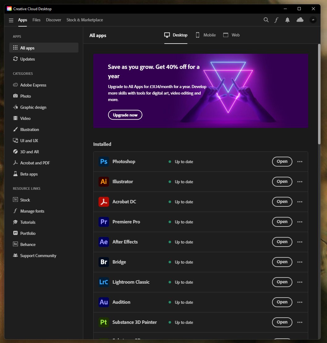 digilocker's tweet image. Seems the @creativecloud mission is to sell me a subscription I have continuously held since 2013 🤔