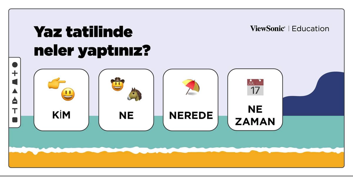 VSClassroomTR's tweet photo. 🆚 #YazTatili hikâyelerinizi emojiler kullanarak bizimle paylaşın! 😎 🥤 💺 🌞
#ViewSonicClassroom #ViewSonicEDU #InteractiveClassroom #ViewSonic #FarkıGör #ViewSonicSınıf #ViewSonicEDU #Emoji #Hikaye https://t.co/OACdNdDj4O