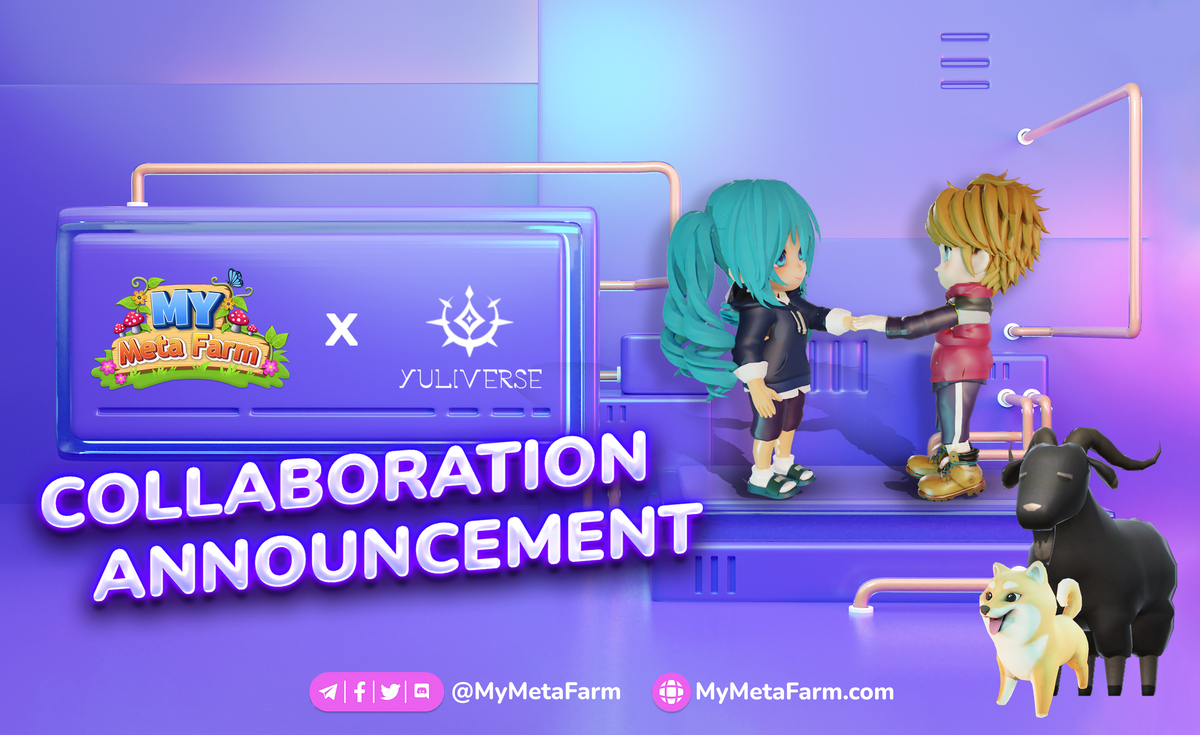 0xtunad's tweet photo. 🎉 GOOD NEWS ❗️ We are pleased to announce that @TheYuliverse is the next partner in our #collabseries.

#mymetafarm #metaverse #MMF #web3 https://t.co/lTsuJ8u3fZ