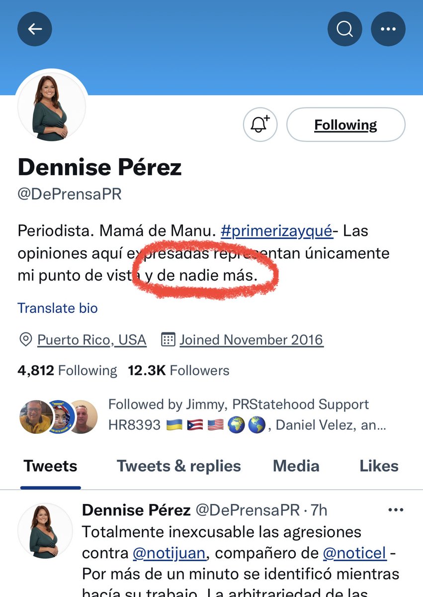 debatepr's tweet photo. Ella no habla por el pueblo. Ella misma dice que habla por ella midma y nadie mas! https://t.co/vYela8Q3wU