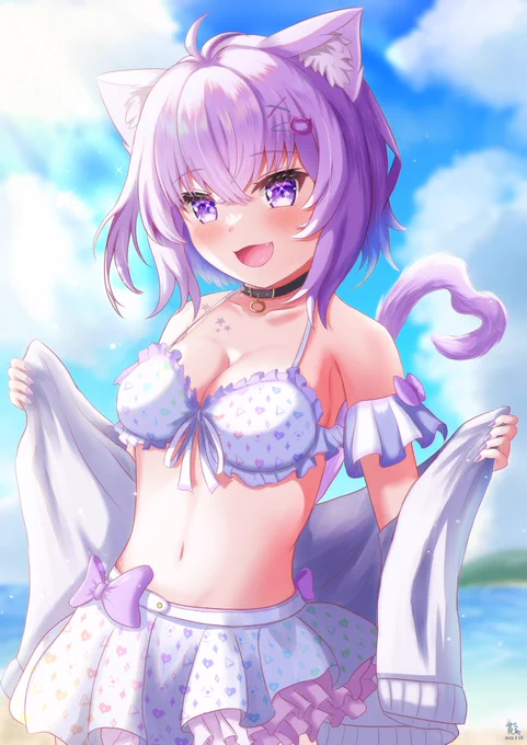 この水着どうかな?#絵かゆ 