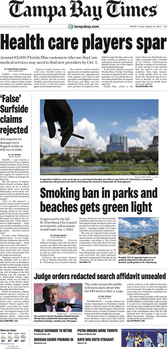 TB_Times's tweet photo. 🗞Here's a look at today's front page: https://t.co/oKrM6a2tLN https://t.co/oE9JlYEonT