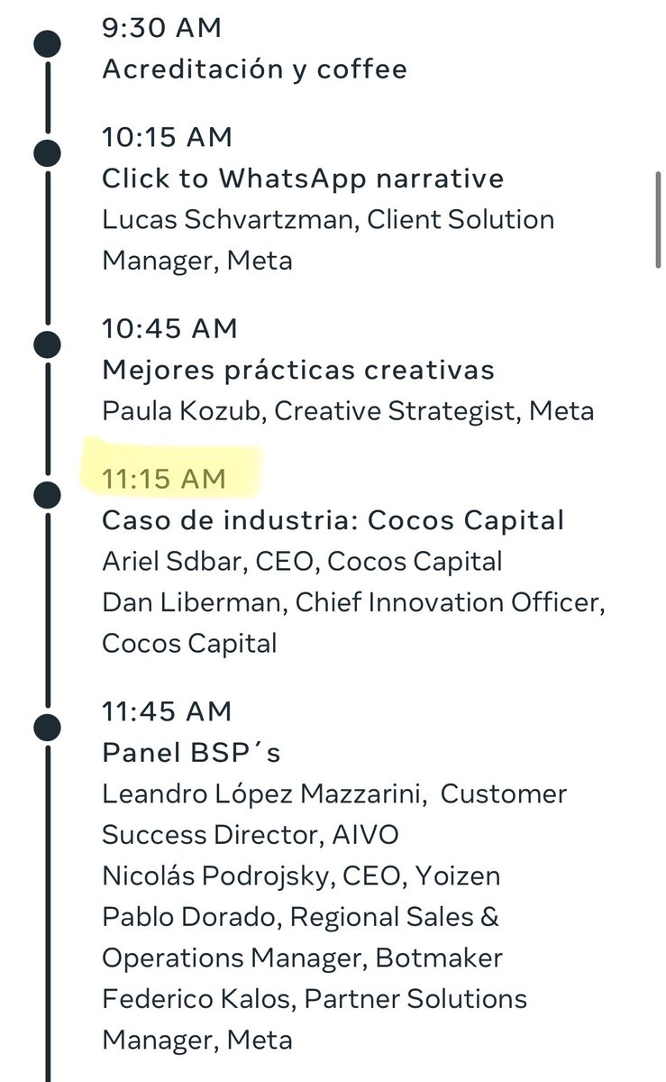 arielsbdar's tweet photo. Súper feliz de que @Meta nos haya invitado a @liberdan y a mi a dar una charla en sus oficinas contando el caso de éxito del bot de WhatsApp 🤖 de @cocoscap ! 

Hacemos esto con mucha pasión y esfuerzo y estos reconocimientos nos llenan de orgullo. Vamos lejos! https://t.co/urbvbrSuwg