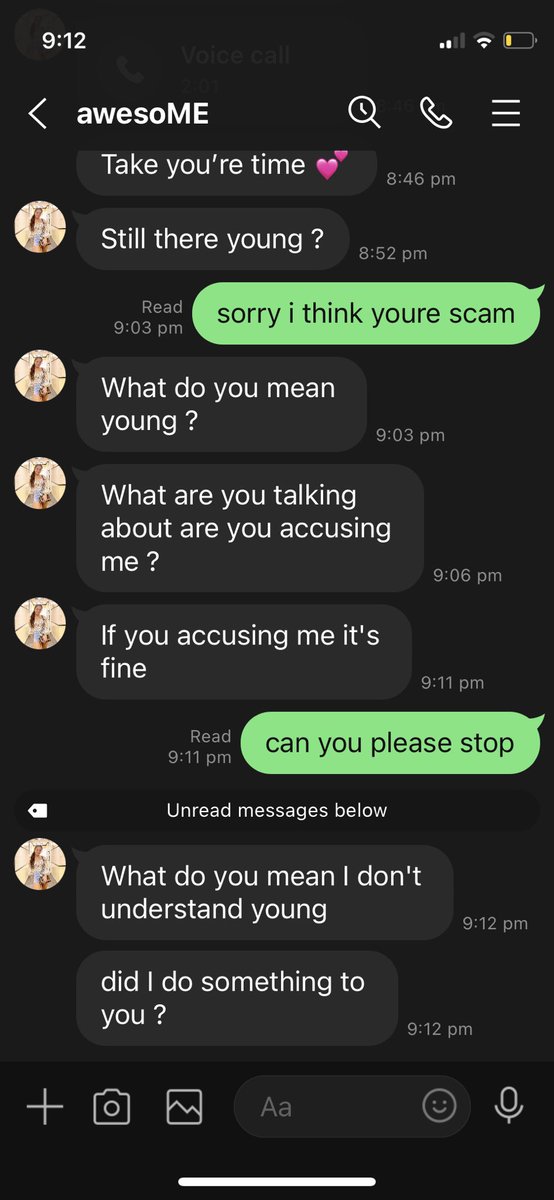 parkjuggernaut's tweet photo. the scam girl is paranoid im going to have her up https://t.co/OlwXztrNyW