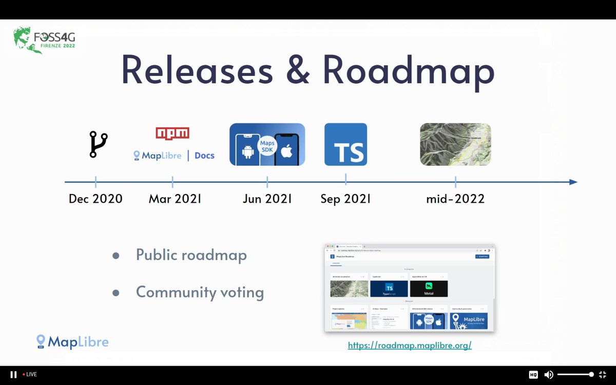 maptheclouds's tweet photo. Yuri Astrakhan - 'OpenSource to the rescue: the future of MapLibre', at #FOSS4G2022.
Talk: https://t.co/PmhCGfUKHv
Repo: https://t.co/EYnc0s2zBX
Showcase: https://t.co/jIfiRf1Vj1
#OSGeo #FOSS4G #maps #TypeScript #3Dterrain #MapLibreGLJS #Planetiler #Martin
@nyuriks @maplibre https://t.co/o8mJIkc7IJ