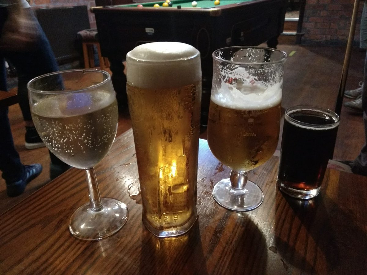 CornwallChum's tweet photo. Hurry up Diddy, I look stupid sitting here with my four bevs. Might have had a cheeky sip while I'm waiting. Hope your Robin likes Chardonnay. https://t.co/ufraPnFxJs