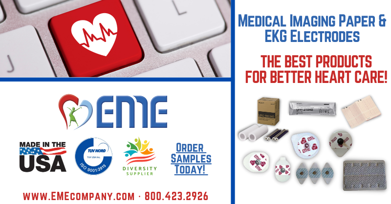 EMECompanyBR's tweet image. EME stocks variety of EKG electrodes with different shapes, sizes, types of gel, and aggressiveness to suit the special procedure that you’re doing. Hard to find chart paper? Check with EME. emecompany.com/contact #EKG #Electrodes #ImagingPaper #DiversitySupplier #EMEcompany