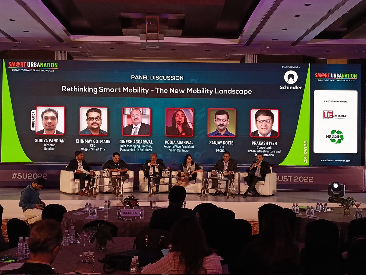 The 7th SMART URBANATION 2022 happening at Sahara Star, Mumbai
 
PANEL DISCUSSION: RETHINKING SMART MOBILITY - The New Mobility Landscape

#PSCDCL   
#smartcities #smartcitiescouncilindia #smarturbanation #constructionworld #su2022