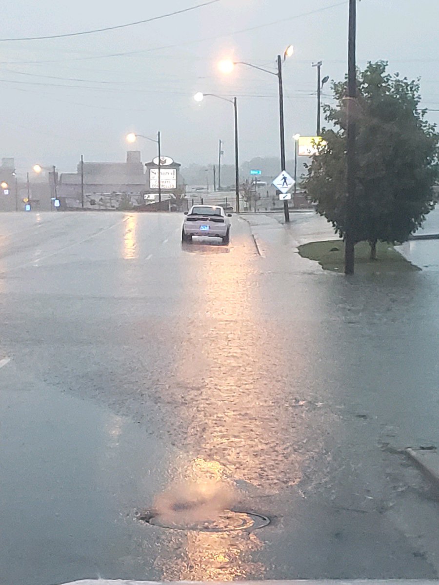 MorristownPD's tweet photo. Please use caution on the roadways this morning due to heavy rains causing water to pond in low lying areas. https://t.co/9g4ek11y92