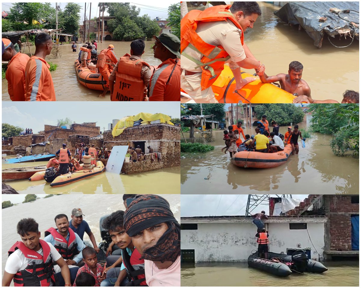 hamirpurpolice's tweet photo. जनपद हमीरपुर:: बाढ़ प्रभावित व्यक्तियों को रेस्क्यू ऑपरेशन चलाकर सुरक्षित स्थानों पर पहुंचाया गया। https://t.co/8bABQDNAvE