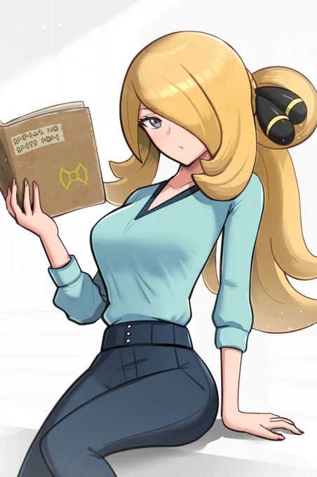 私服シロナさん 