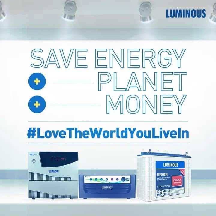 InverterAnd's tweet photo. Because we love the world we live in, we built our products to help you save energy, money and the earth at the same time.
All you need to do is to switch to the Luminous side and enjoy. DM or Call 08162283538 https://t.co/F3FFJqpP66