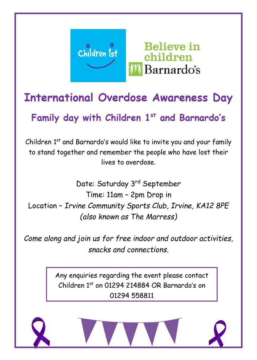 Join us for this free family day with <a href="/children1st/">:michael-ian: meldrum🎗👣 Sui Juris St. John 8:32</a> &amp; <a href="/BarnardosScot/">Barnardo's Scotland</a> 
Please RT &amp; share with your networks, thank you 
<a href="/mrsaitken1982/">Kirsty Aitken</a> <a href="/AlisonGibson_1/">Alison Gibson</a> <a href="/leana_grant84/">Leana Grant</a> @fionabennett19 @FeemcbFiona
