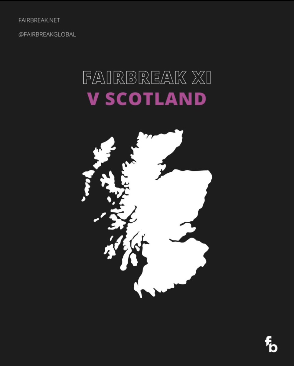 Fairbreak (@fairbreakglobal) on Twitter photo The FairBreak XI’s 3-game series against <a href="/CricketScotland/">Cricket Scotland</a> is kicking off today, & it marks the first time FairBreakers versus a country 🏴
Match Starts: 2:30 pm
Venue: The Grange Club, Stockbridge
Tickets: Free
For more information, head to: cricketscotland.com/2022-internati… The FairBreak XI’s 3-game series against <a href="/CricketScotland/">Cricket Scotland</a> is kicking off today, & it marks the first time FairBreakers versus a country 🏴
Match Starts: 2:30 pm
Venue: The Grange Club, Stockbridge
Tickets: Free
For more information, head to: cricketscotland.com/2022-internati…