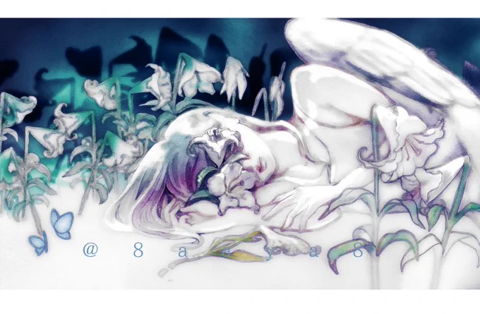 #歌ってみた タグがトレンドにMVのオリジナル #イラスト 描かせて頂くのとても楽しいから、これからも依頼を色々受けたいファンタジー・ノスタルジック・シリアス・恋愛系とか色々やりたいな元気系やコミカル系の曲は絵柄的に難しいかも… 