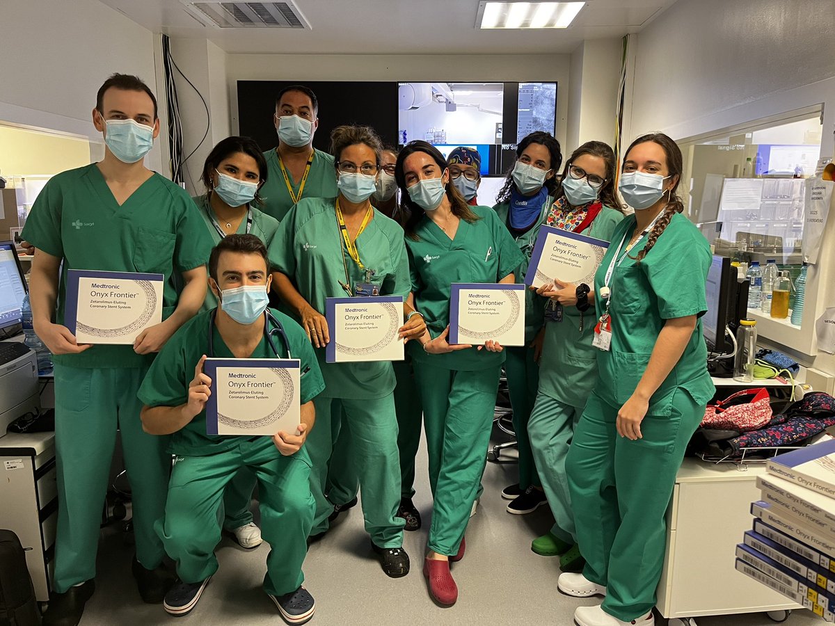 Sara Blasco Turrión (@sara_blasco) on Twitter photo So proud to be one of the first centres in Spain to have tried the latest generation DES Onyx Frontier. 🫀@MDTcoronary <a href="/ignamatsant/">Ignacio J. Amat</a> <a href="/shci_sec/">ACI-SEC: Hemodinamica</a> <a href="/jpsanchezluna/">Juan Pablo Sánchez-Luna</a> <a href="/jogogh/">José Carlos González Gutiérrez</a> So proud to be one of the first centres in Spain to have tried the latest generation DES Onyx Frontier. 🫀@MDTcoronary <a href="/ignamatsant/">Ignacio J. Amat</a> <a href="/shci_sec/">ACI-SEC: Hemodinamica</a> <a href="/jpsanchezluna/">Juan Pablo Sánchez-Luna</a> <a href="/jogogh/">José Carlos González Gutiérrez</a>