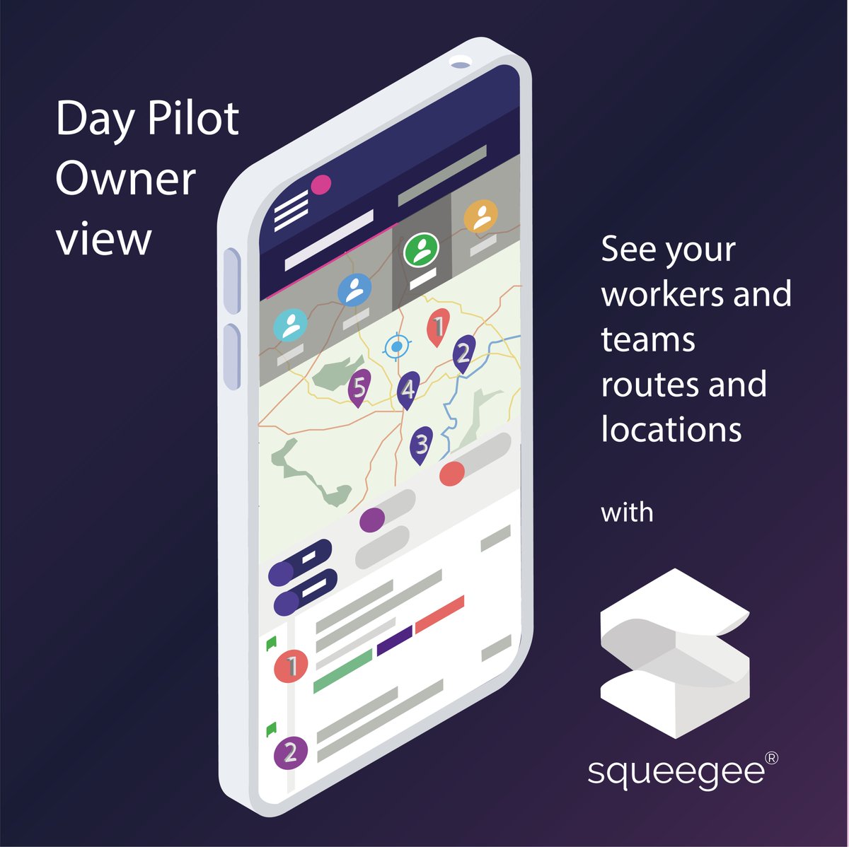 SqueegeeOnline's tweet photo. Check out the next flashy new feature for businesses:
You will very soon be able to view the Day Pilot as any worker or team to see their current location and route for any day ๐
#organisation #organisationgoals #NewFeatureAlert #teamgoals #daypilot #Squeegee #squeegeelife https://t.co/f3NF7nkimb