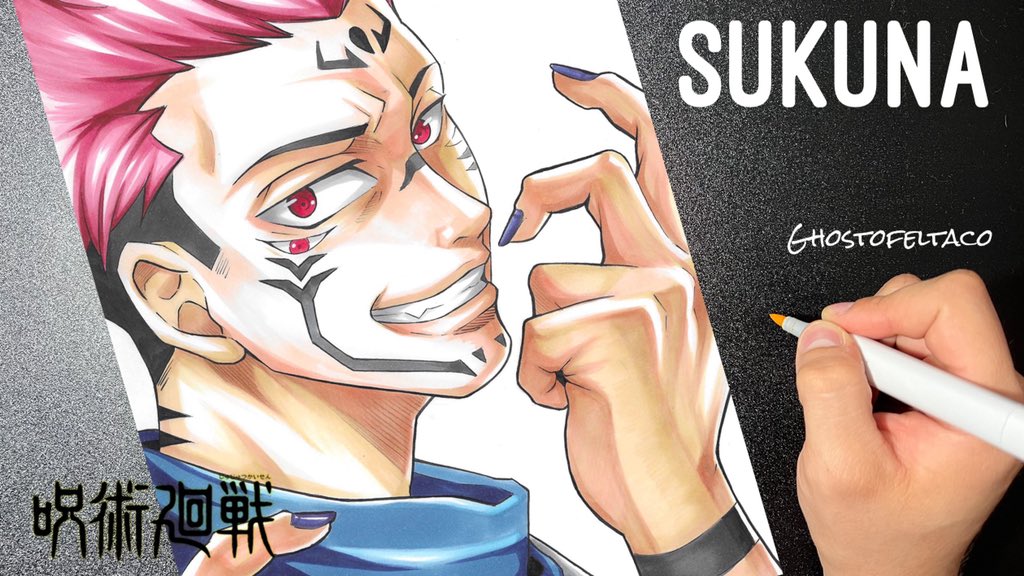 Ghostofelatco's tweet photo. New video is out on my channel 
Drawing Sukuna (Jujutsu Kaisen)
https://t.co/e7colS4OqU

#jujutsukaisen #gojosatoru #sukunaedit #sukunaryomen #sukuna #yujiitadori #itadoriyuuji #makizenin #megumifushiguro #megumi #jujutsukaisenmemes #jujutsukaisenanime #jujutsukaisenseason2 https://t.co/zHZvjWaOEl