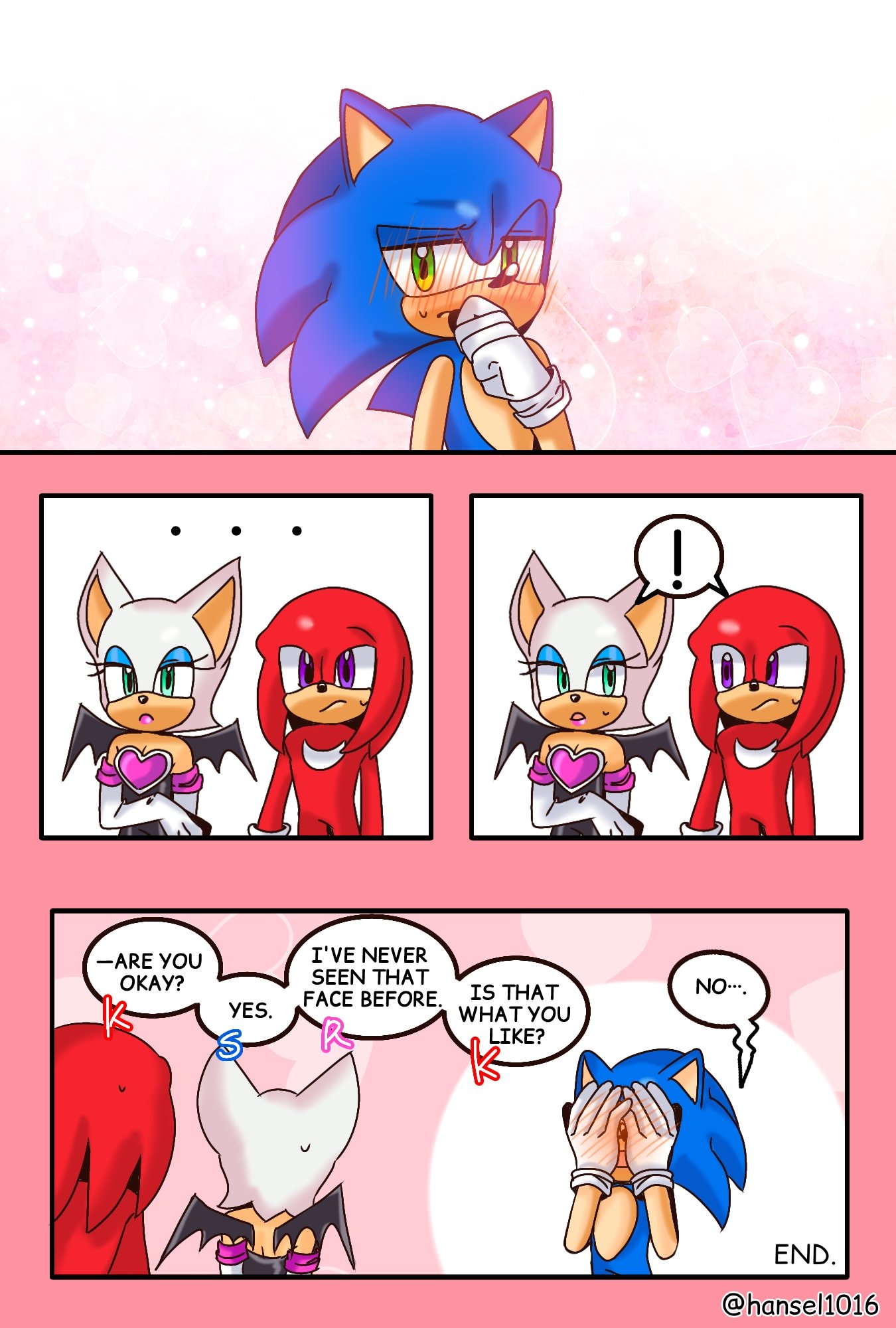 Cute SonAmy comic :3 (@hansel1016) : r/SonAmy