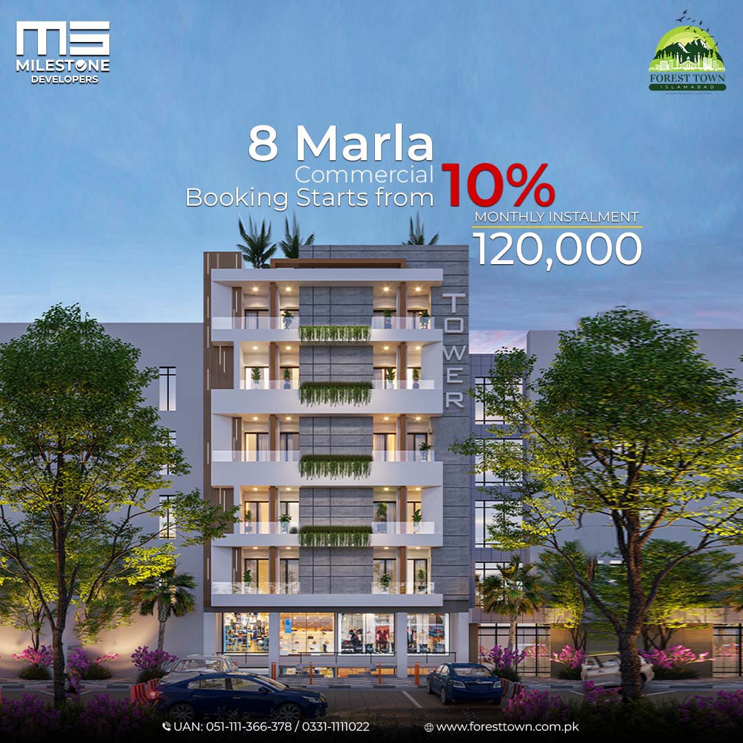 foresttownisb's tweet photo. 8 Marla Commercial
"Down Payment 10%" Monthly Instalment 120,000 only 

.

.

Call us and Book your Plot Today!

UAN: 051-111-366-378 | 033-111-11-022

#Foresttown #Residential #Islamabad #Pakistan #First #Biophilic #Housingproject #Milestone #Nature #Realestate #Amenities https://t.co/rQurrB2Apr